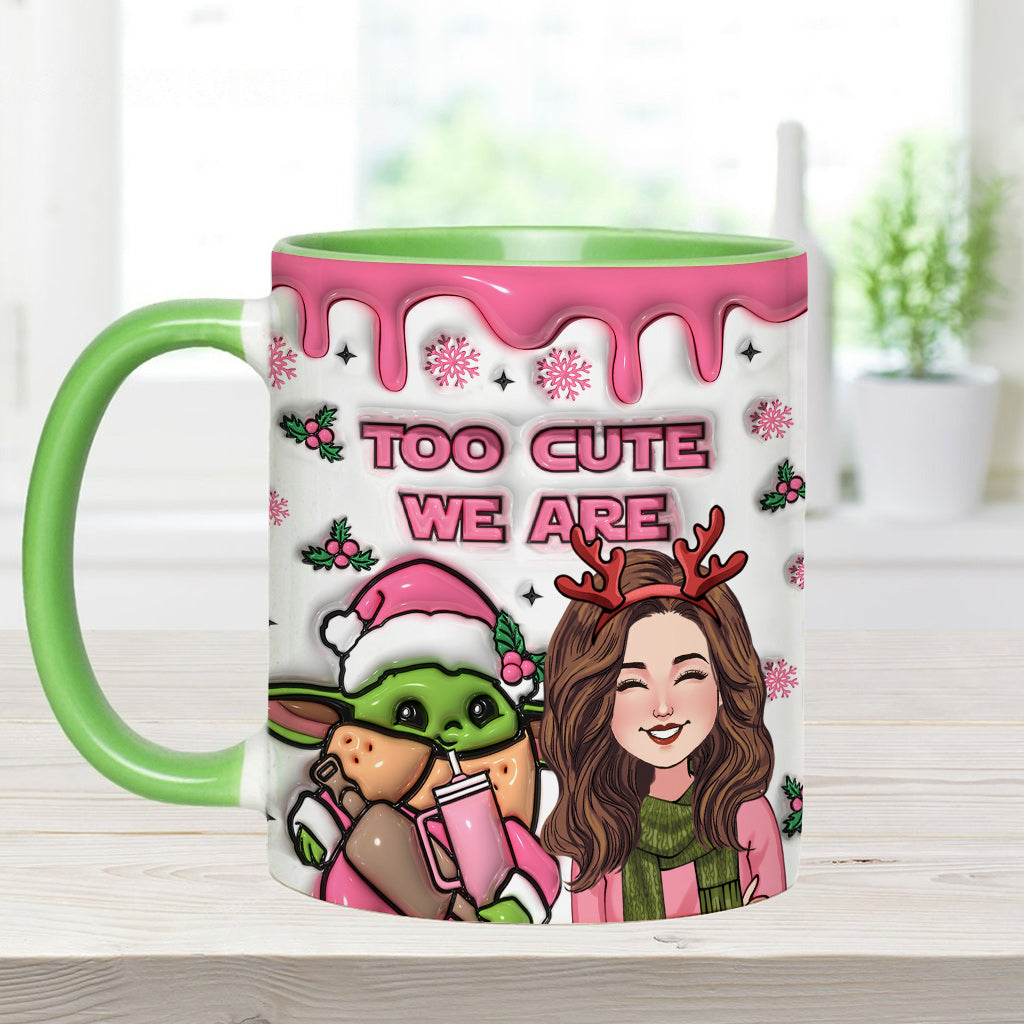 Too Cute We Are - Personalized The Force Accent Mug