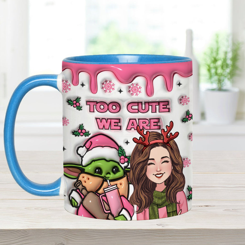 Too Cute We Are - Personalized The Force Accent Mug