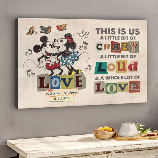 This Is Us - Personalized Couple Mouse Canvas And Poster