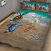 So Many In The Ocean - Turtle Personalized Quilt Set