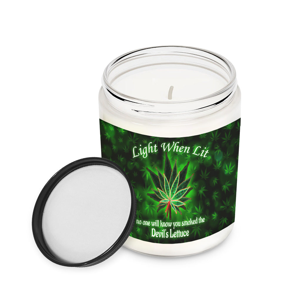 Light When Lit - Weed Candle