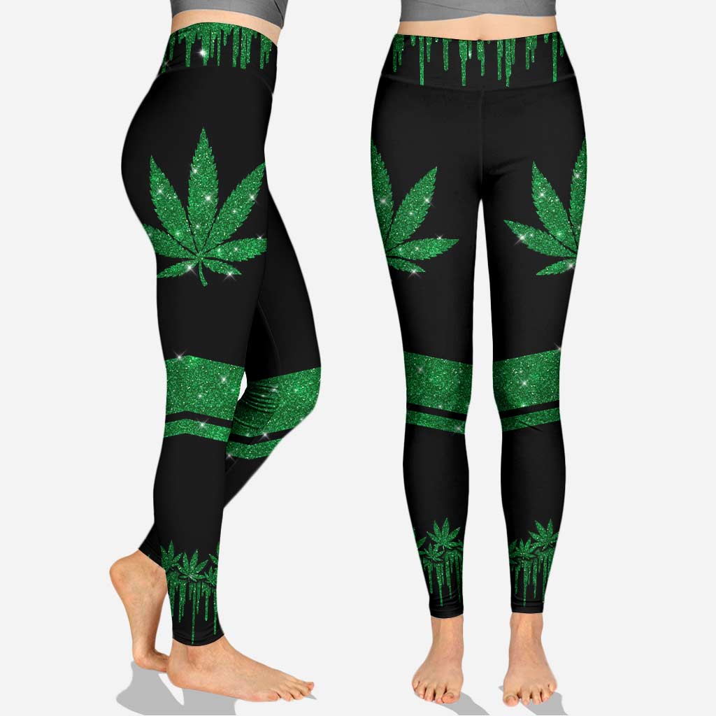 Stoned Heart - Personalized Weed Cross Tank Top and Leggings