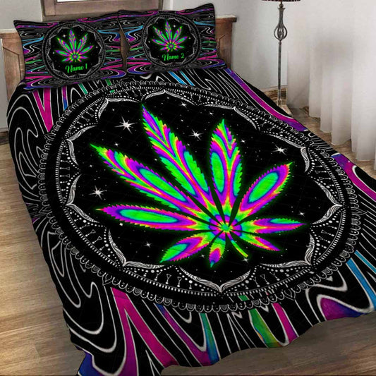 High Life - Personalized Weed Quilt Set