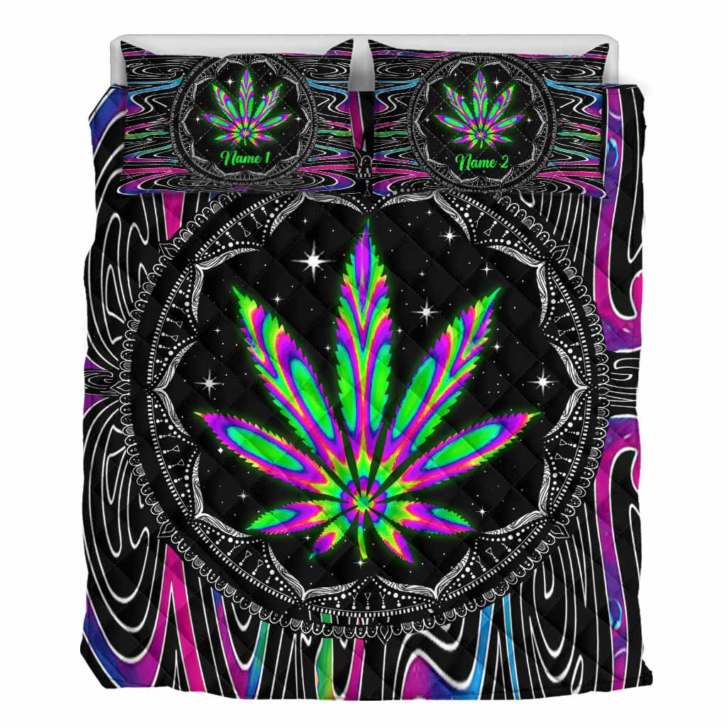 High Life - Personalized Weed Quilt Set