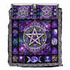 Witch Vibes Purple Pentagram Quilt Set