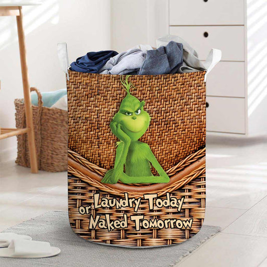 Laundry Today - Stole Christmas Storage Basket With 3D Pattern Print