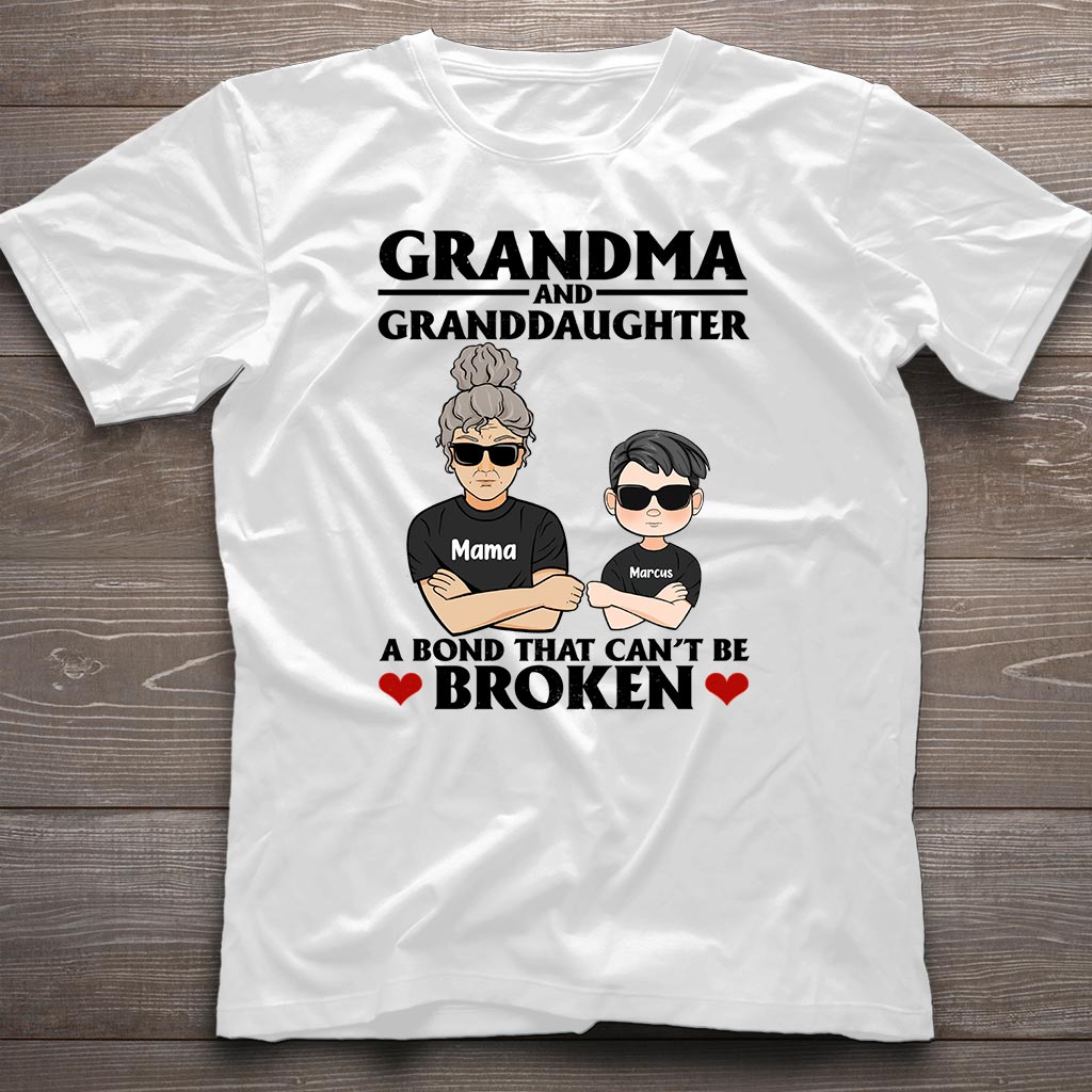 A Bond That Can't Be Broken - Personalized Grandma T-shirt and Hoodie