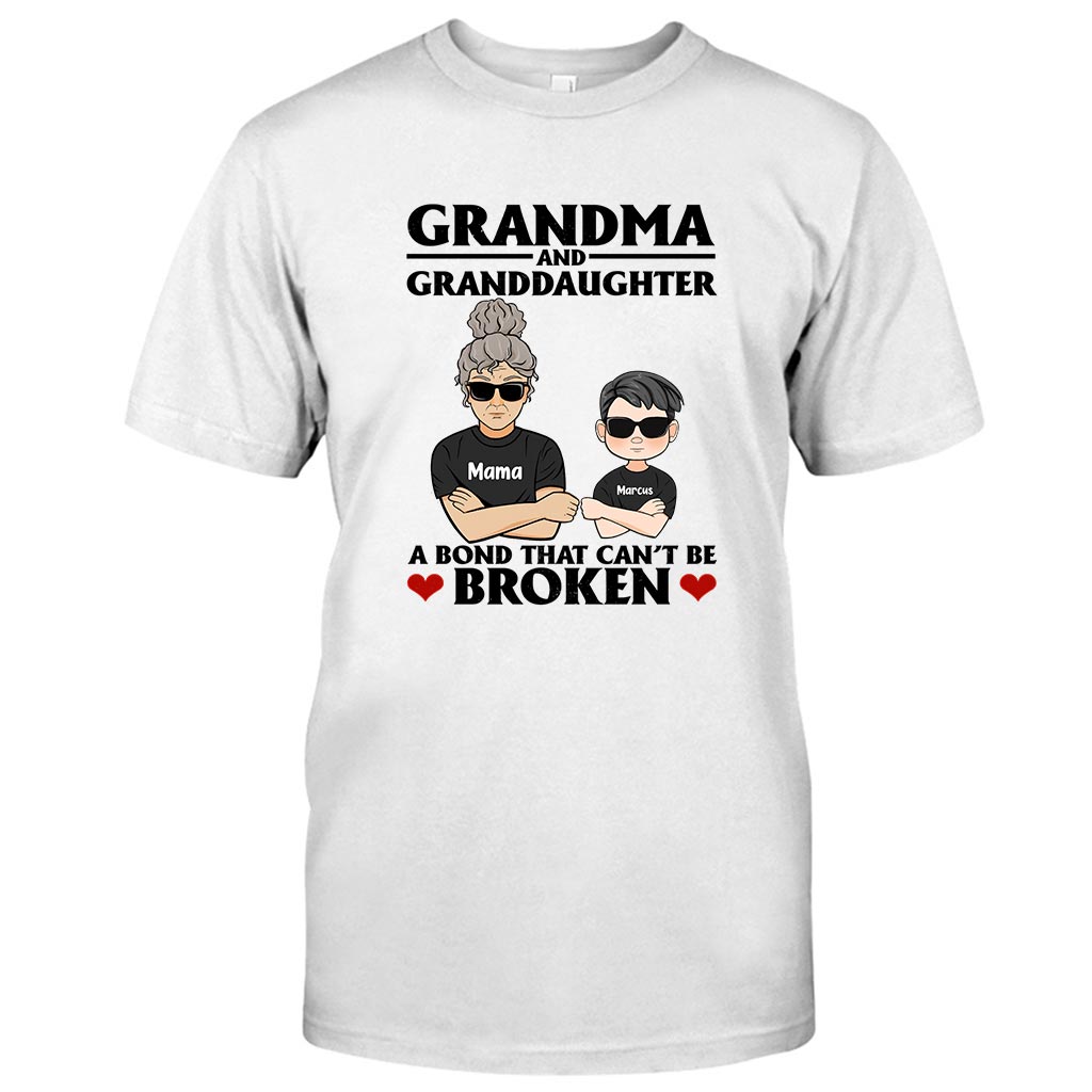 A Bond That Can't Be Broken - Personalized Grandma T-shirt and Hoodie