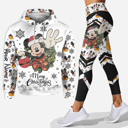 Merry Christmas - Personalized Christmas Mouse Hoodie and Leggings