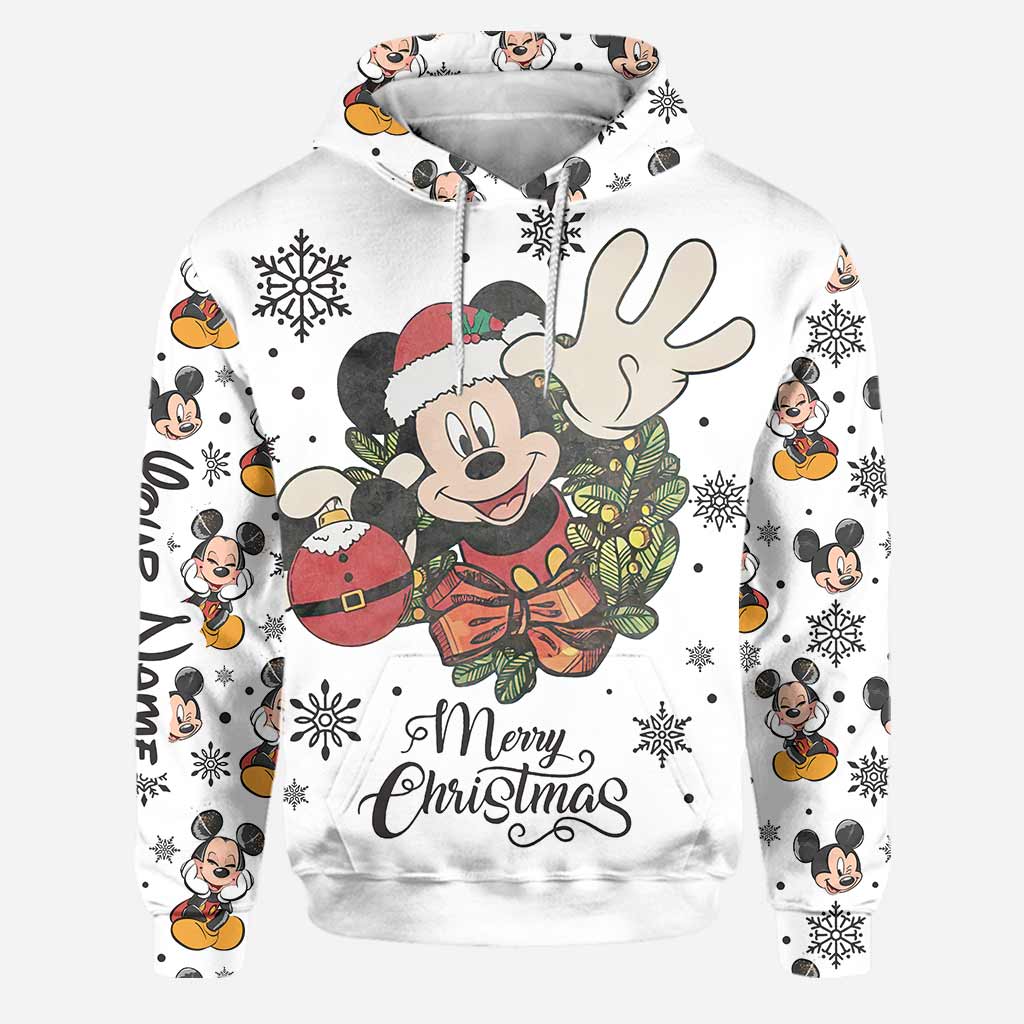 Merry Christmas - Personalized Christmas Mouse Hoodie and Leggings