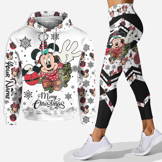 Merry Christmas - Personalized Christmas Mouse Hoodie and Leggings