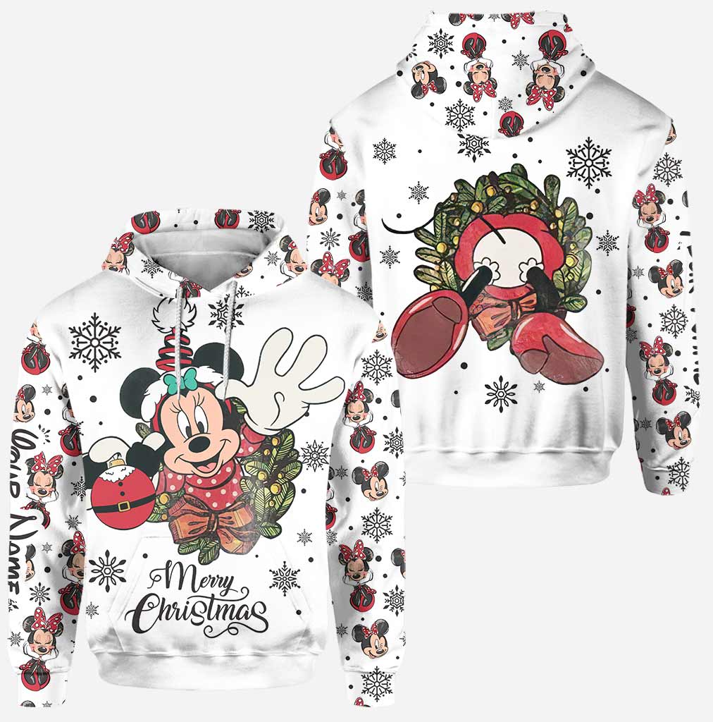Merry Christmas - Personalized Christmas Mouse Hoodie and Leggings