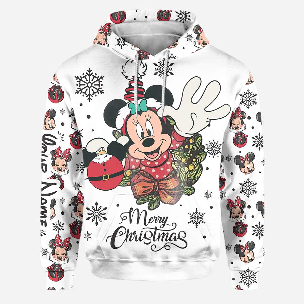 Merry Christmas - Personalized Christmas Mouse Hoodie and Leggings