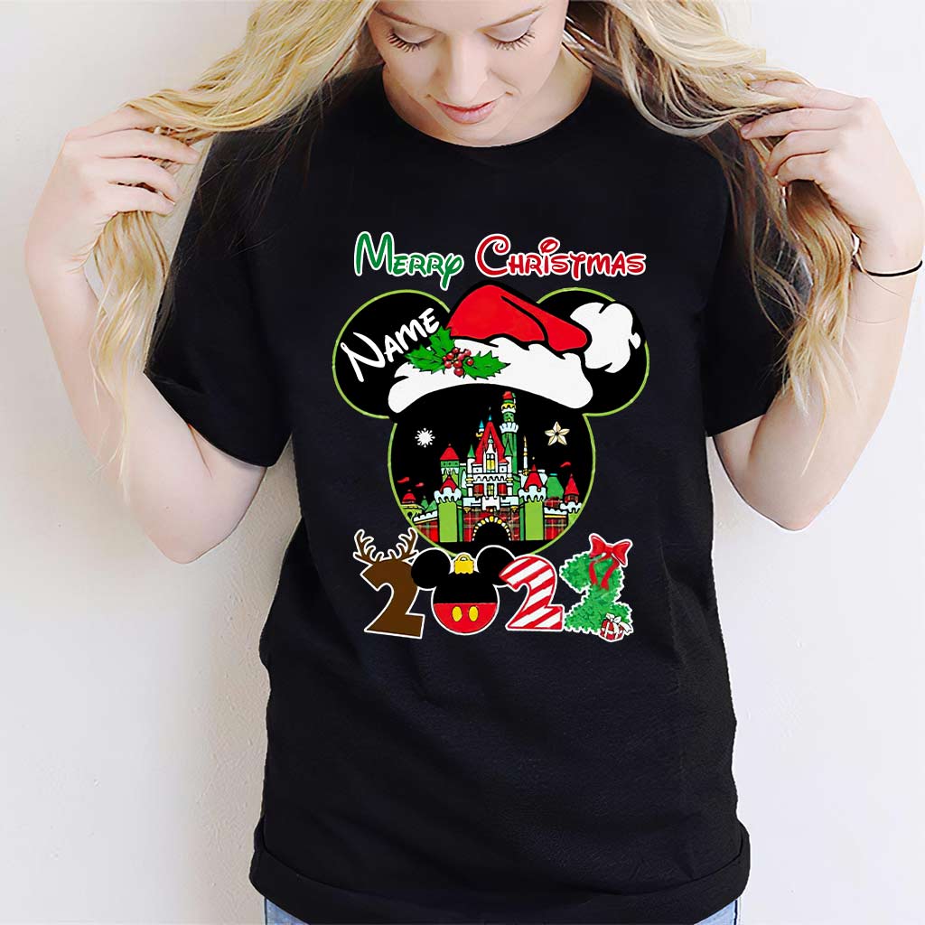 Merry Christmas - Personalized Mouse T-shirt and Hoodie