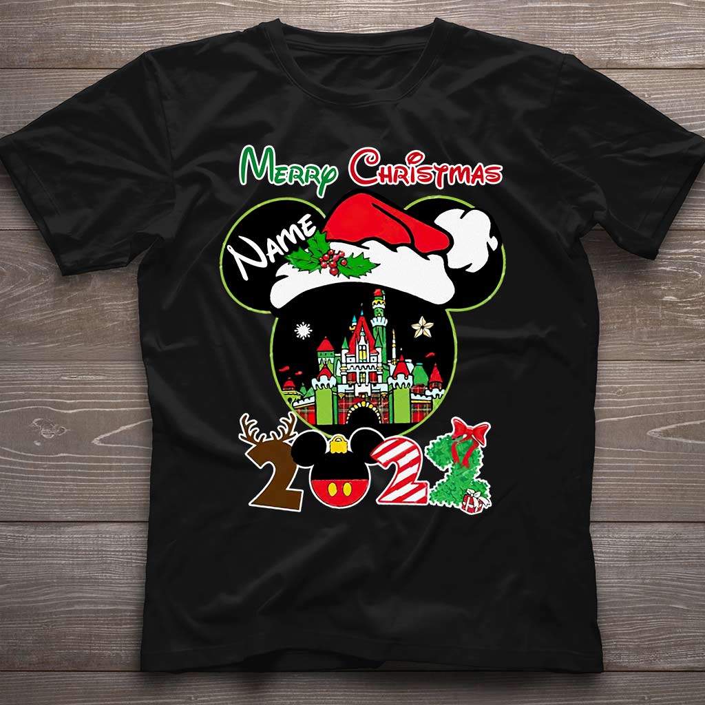 Merry Christmas - Personalized Mouse T-shirt and Hoodie