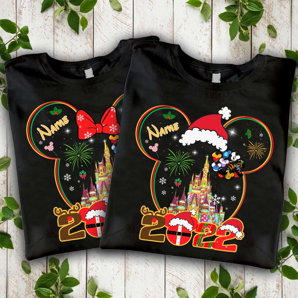 Merry Christmas - Personalized Christmas Mouse T-shirt and Hoodie