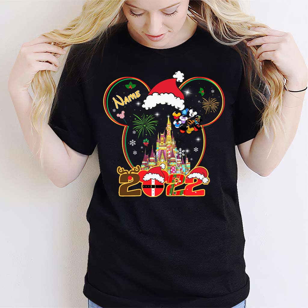 Merry Christmas - Personalized Christmas Mouse T-shirt and Hoodie