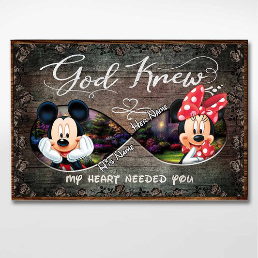 God Knew My Heart Needed You - Personalized Mouse Poster