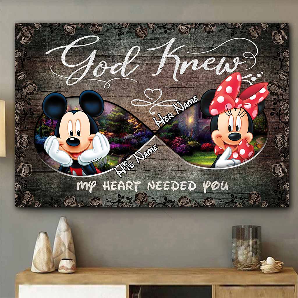 God Knew My Heart Needed You - Personalized Mouse Poster