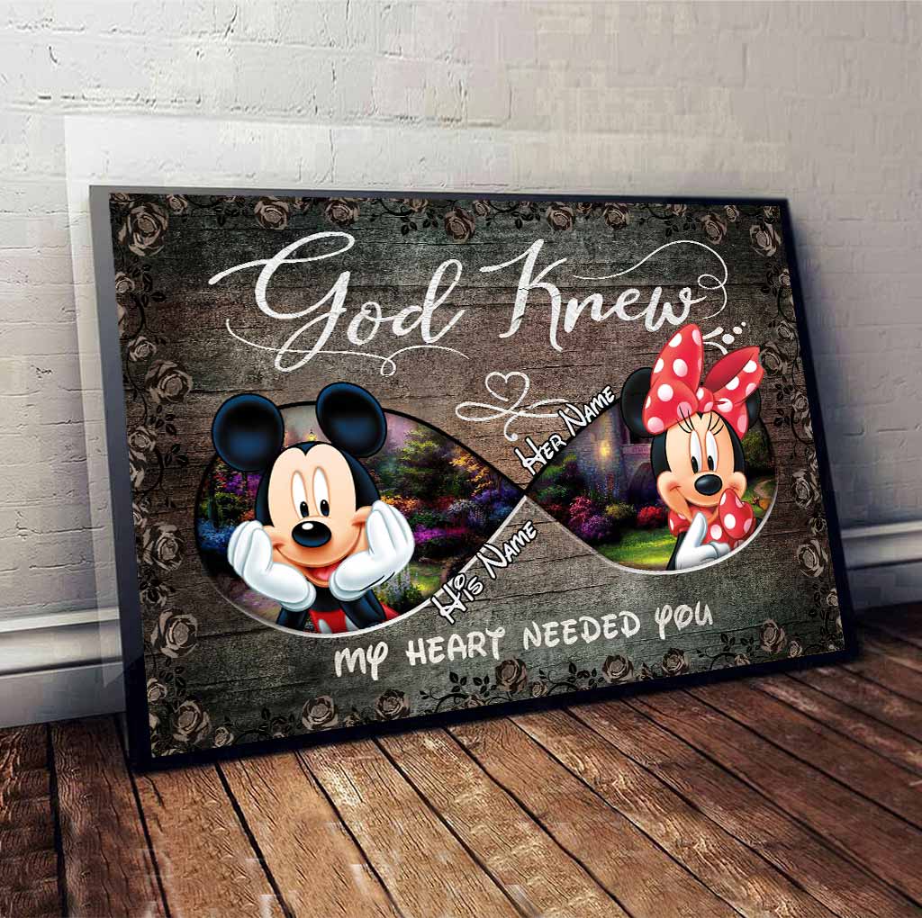 God Knew My Heart Needed You - Personalized Mouse Poster