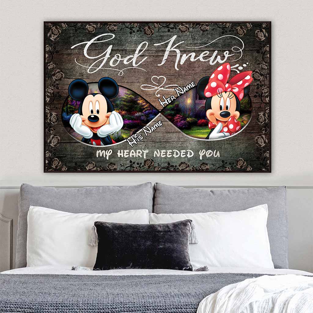 God Knew My Heart Needed You - Personalized Mouse Poster