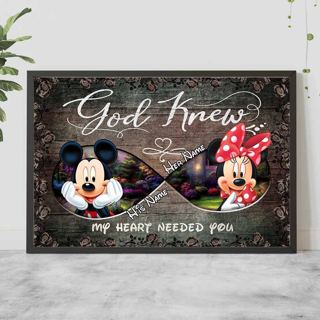 God Knew My Heart Needed You - Personalized Mouse Poster