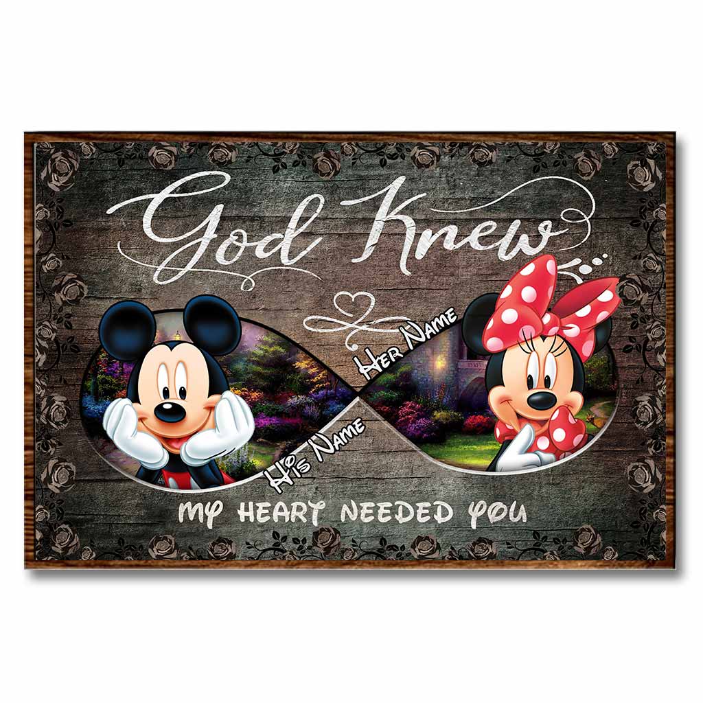 God Knew My Heart Needed You - Personalized Mouse Poster
