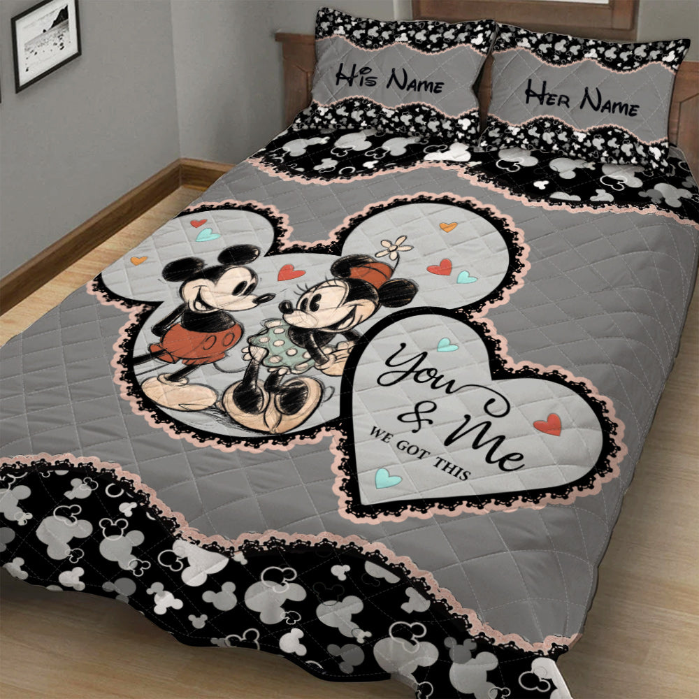 You & Me - Personalized Mouse Quilt Set