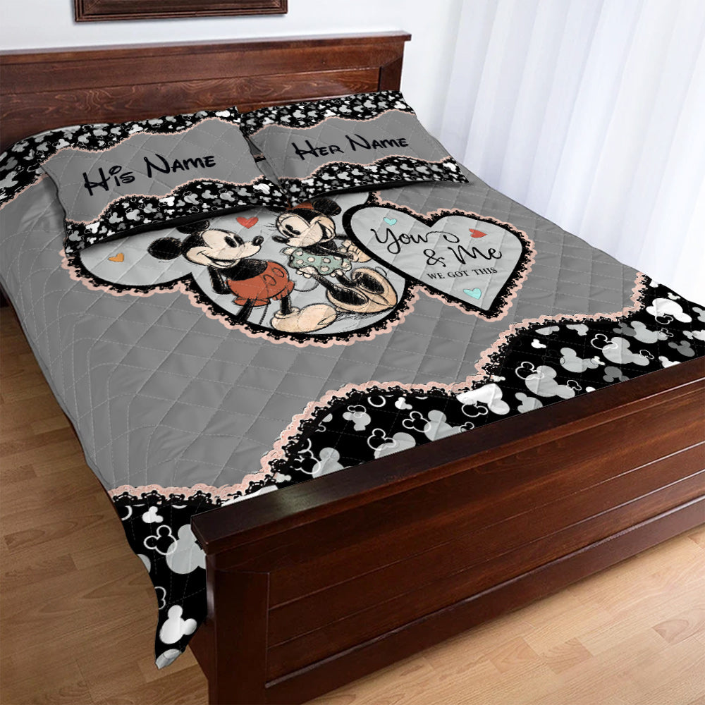 You & Me - Personalized Mouse Quilt Set