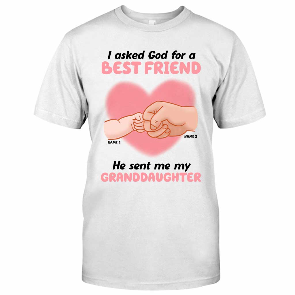 Hand In Hand Grandma And Grandkids - Personalized T-shirt and Hoodie