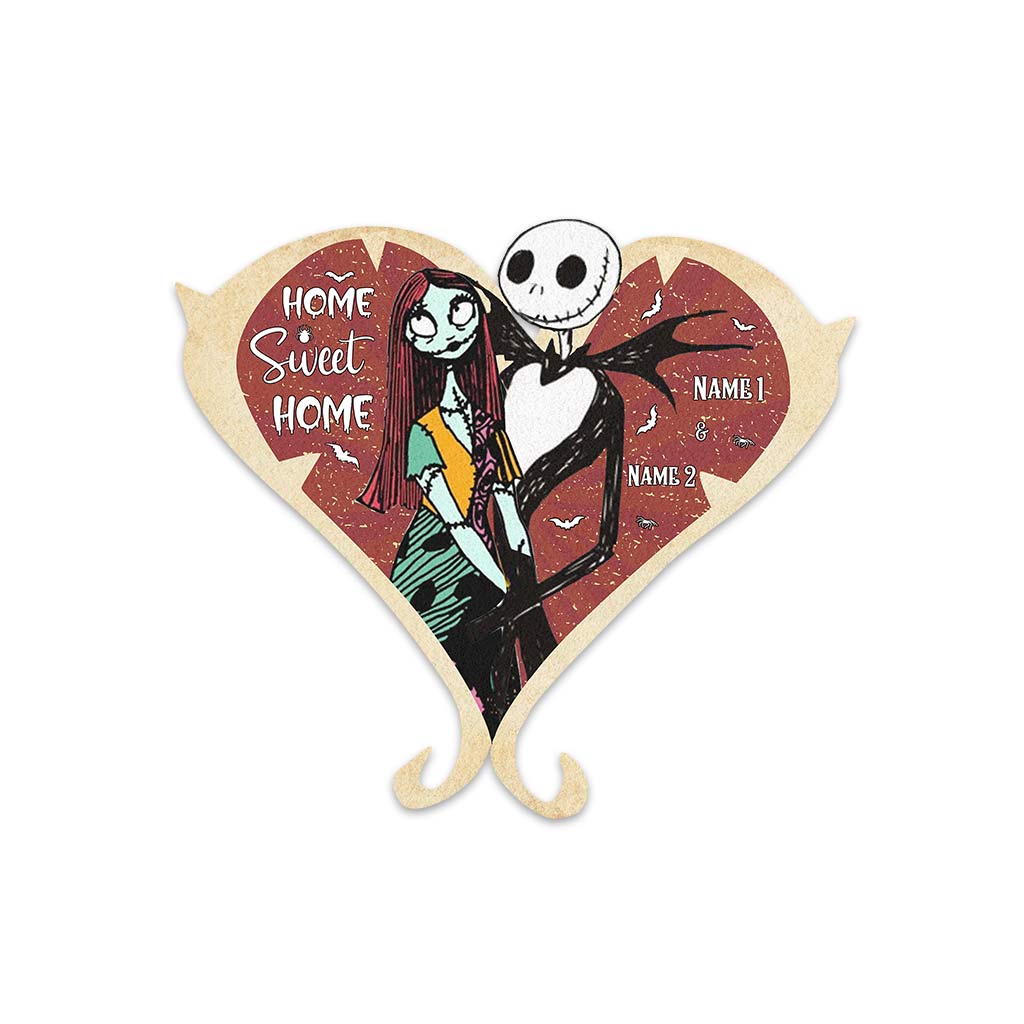 Home Sweet Home - Personalized Nightmare Shaped Doormat