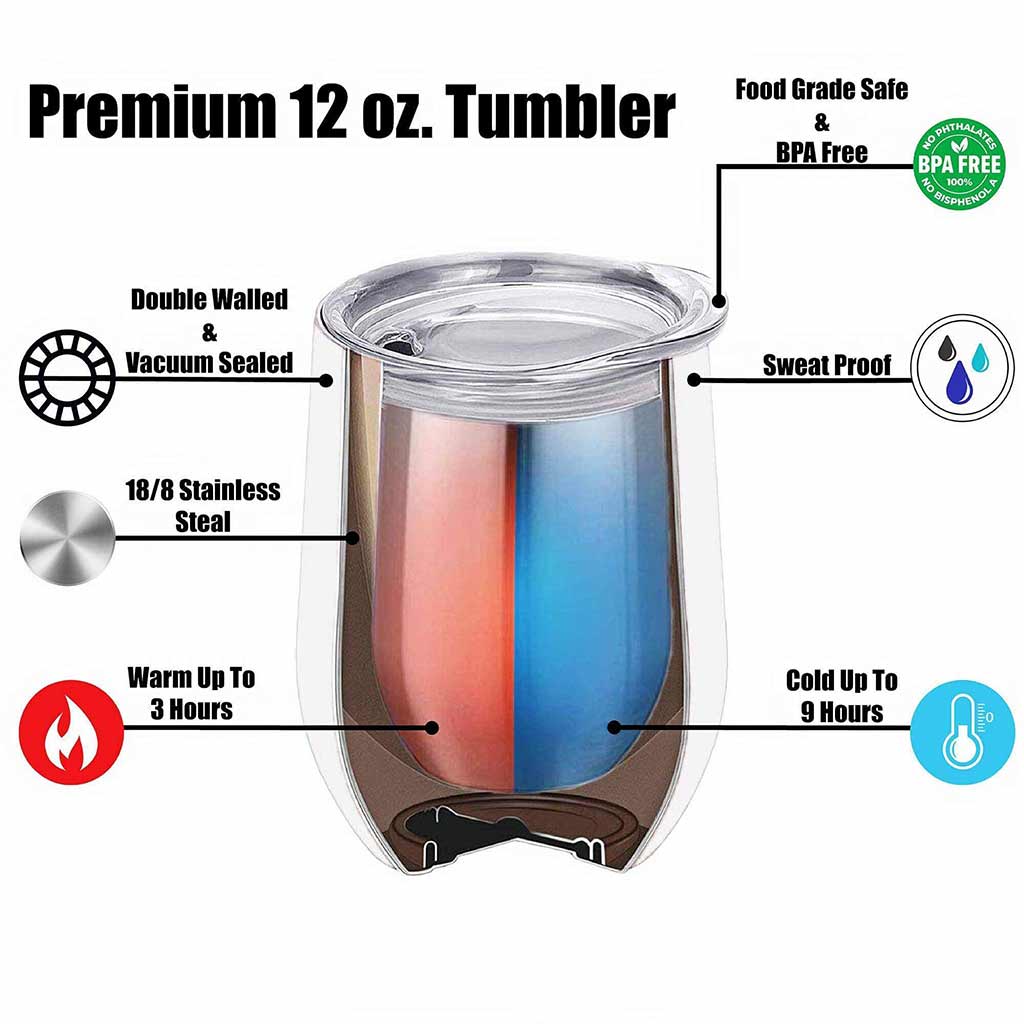 Besties We Don't Get Drunk - Personalized Wine Tumbler