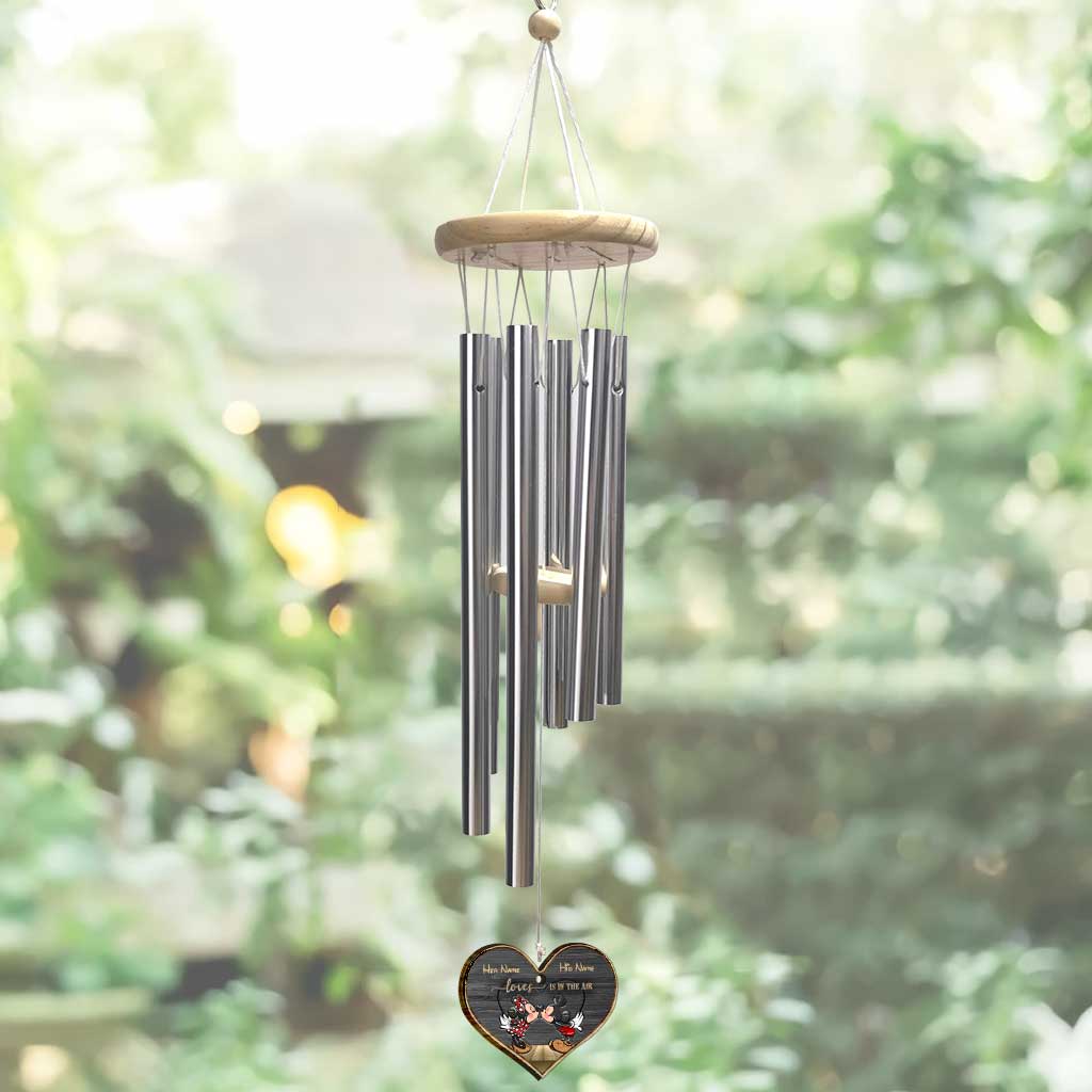 Love Is In The Air - Personalized Mouse Wind Chime