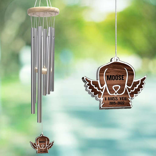 I Miss You - Personalized Dog Wind Chime