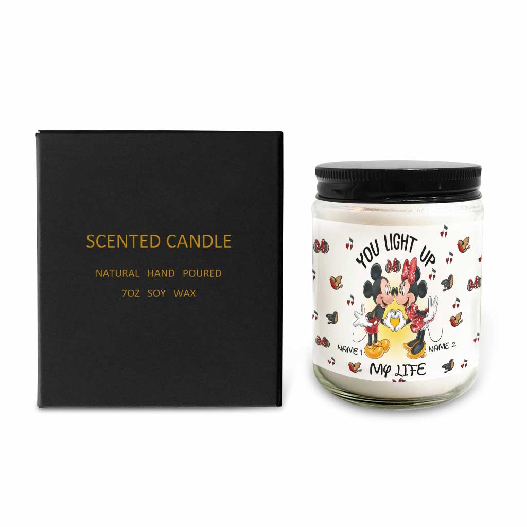 You Light Up My Light - Personalized Mouse Candle