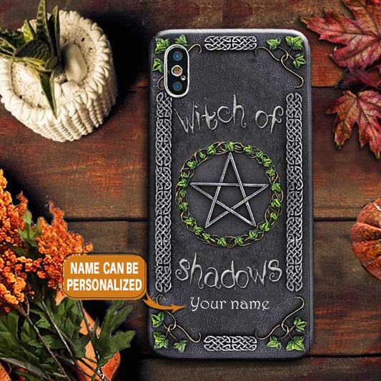 Witch Of Shadows Personalized Leather 3D Printed Phone Case