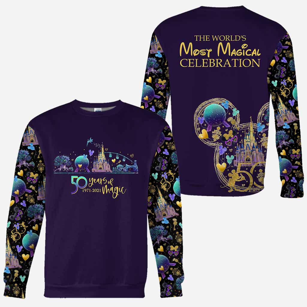 50th Anniversary Of Magic - Mouse Ears Mouse All Over T-shirt and Hoodie