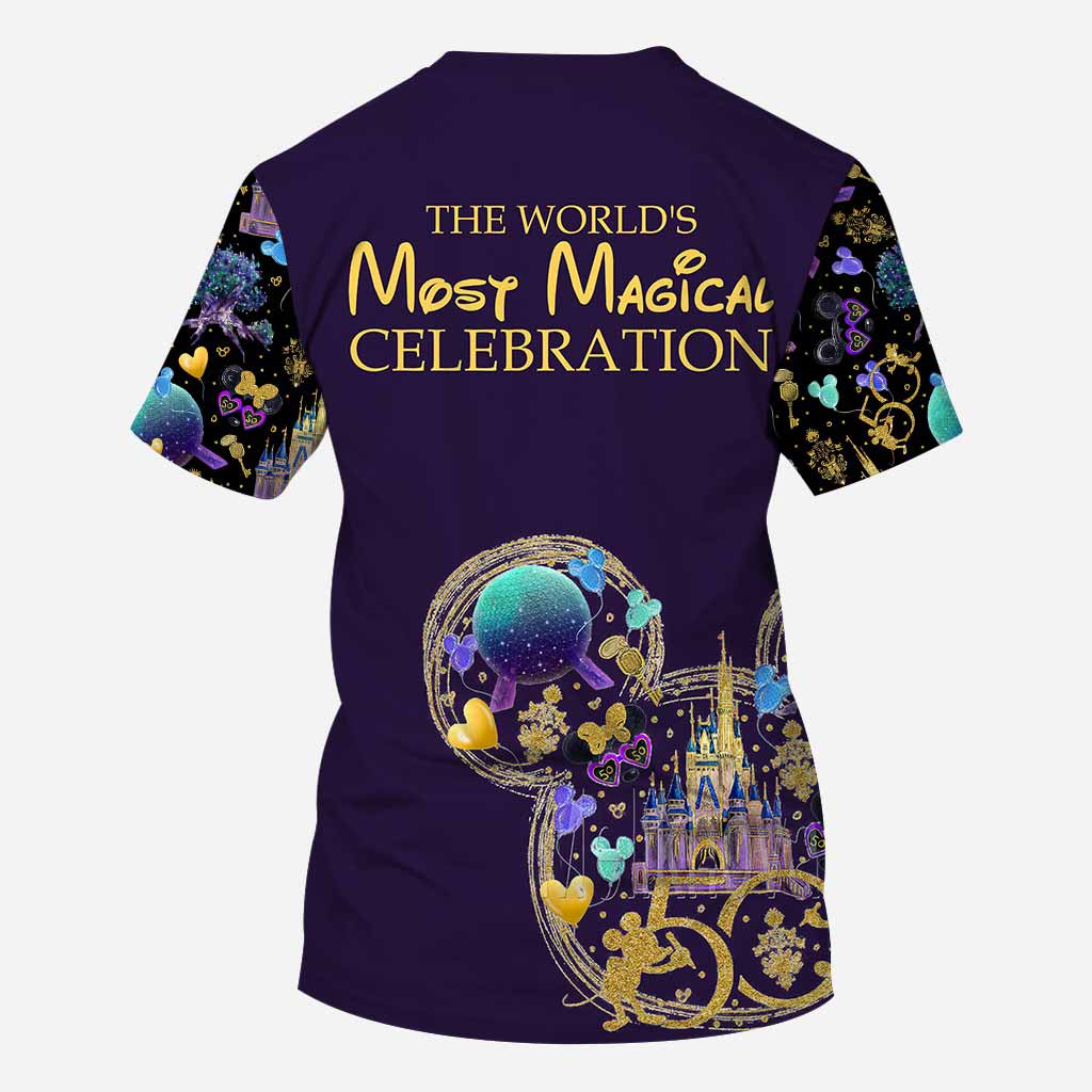 50th Anniversary Of Magic - Mouse Ears Mouse All Over T-shirt and Hoodie