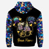 Peace Love 50 Years Of Magic - Personalized Mouse All Over T-shirt and Hoodie