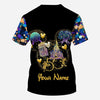 Peace Love 50 Years Of Magic - Personalized Mouse All Over T-shirt and Hoodie
