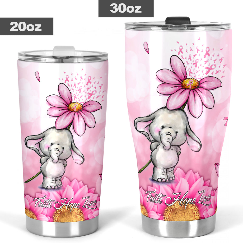 Hope For A Cure Breast Cancer Awareness Tumbler 0622
