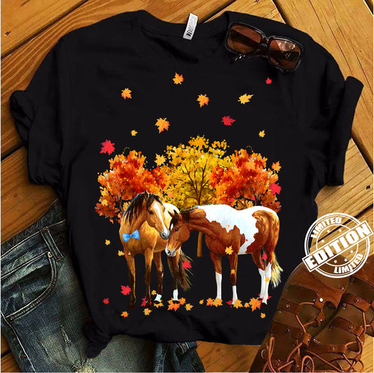 Happy Fall Y'all Horse T-shirt and Hoodie 0823