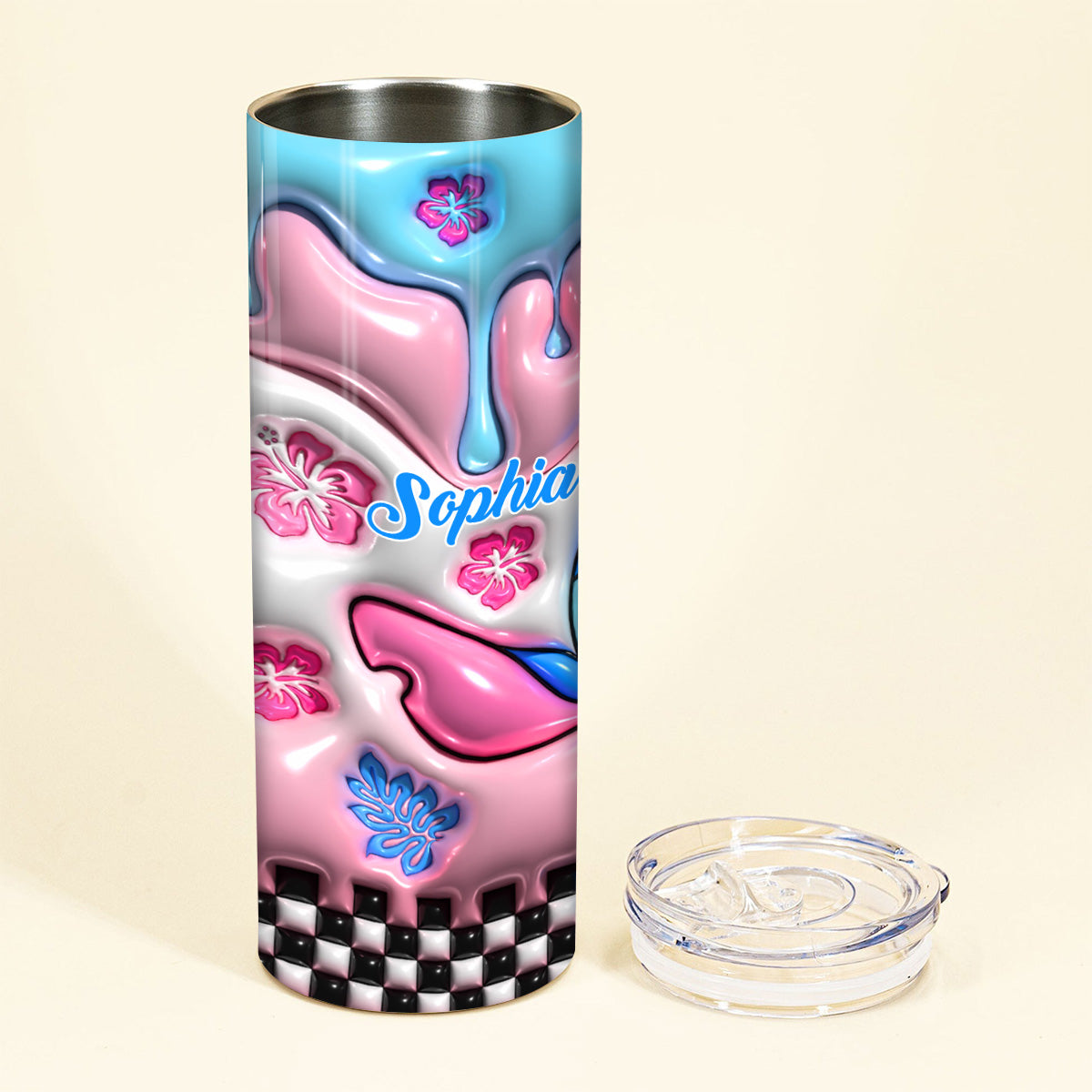 Ohana Means Family - Personalized Ohana Skinny Tumbler