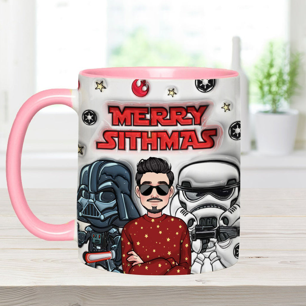 Merry Sithmas - Personalized The Force Accent Mug