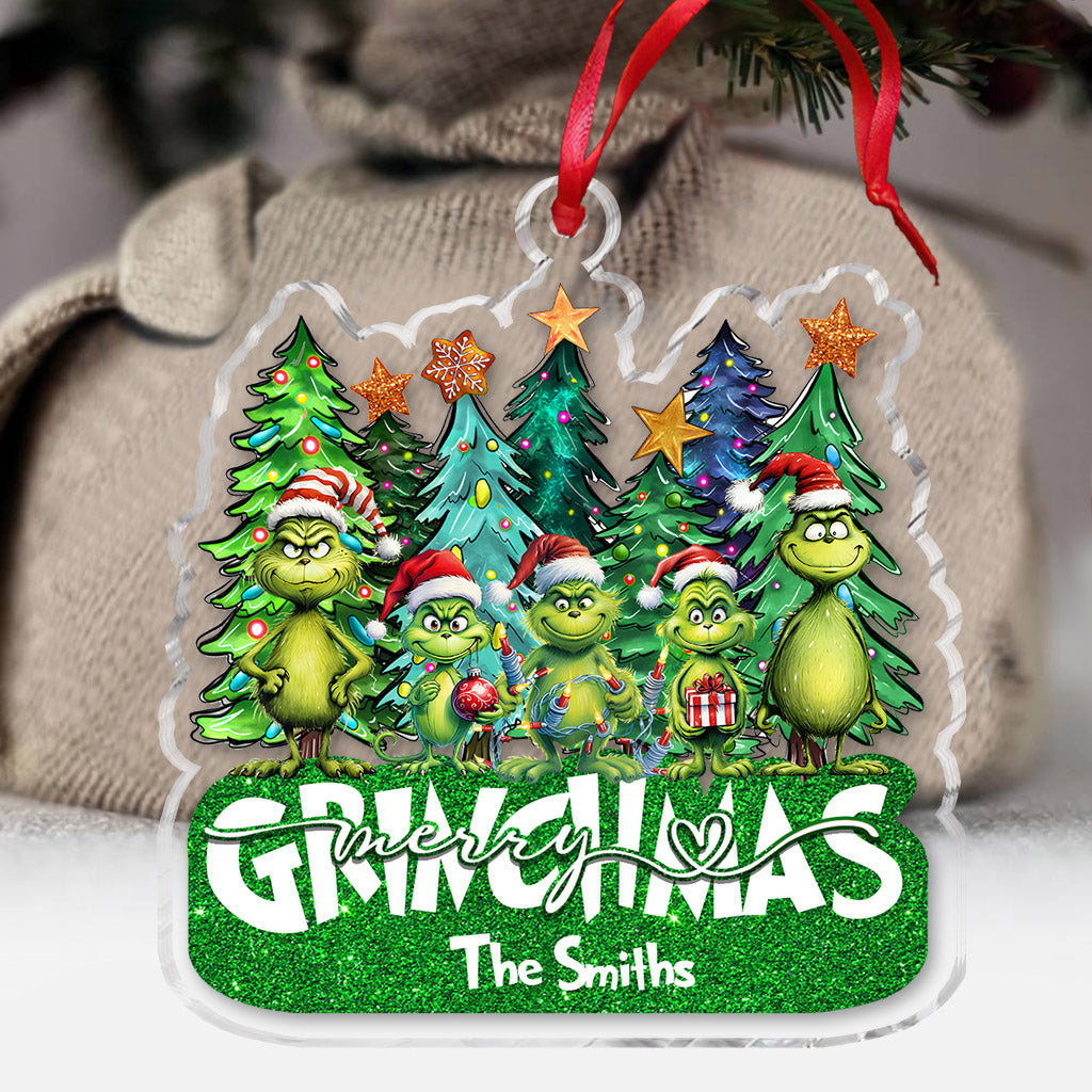 Merry Grinchmas - Personalized Stole Christmas Ornament