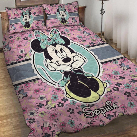 Sweet Mouse Ears Sweeter Dreams - Personalized Mouse Quilt Set