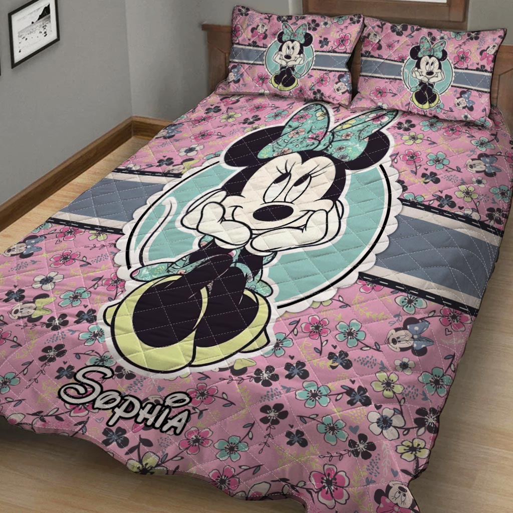 Sweet Mouse Ears Sweeter Dreams - Personalized Mouse Quilt Set