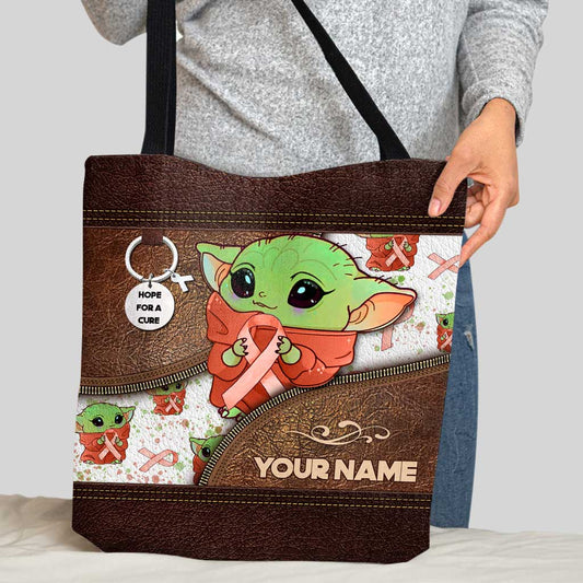 Hope For A Cure - Personalized Multiple Sclerosis Awareness Tote Bag
