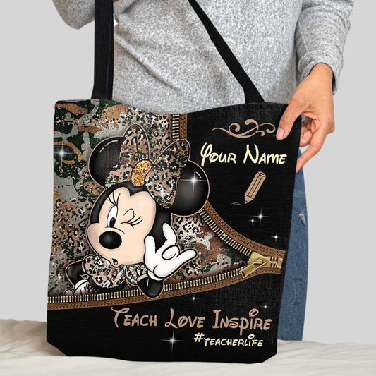 Teach Love Inspire - Personalized Teacher Tote Bag