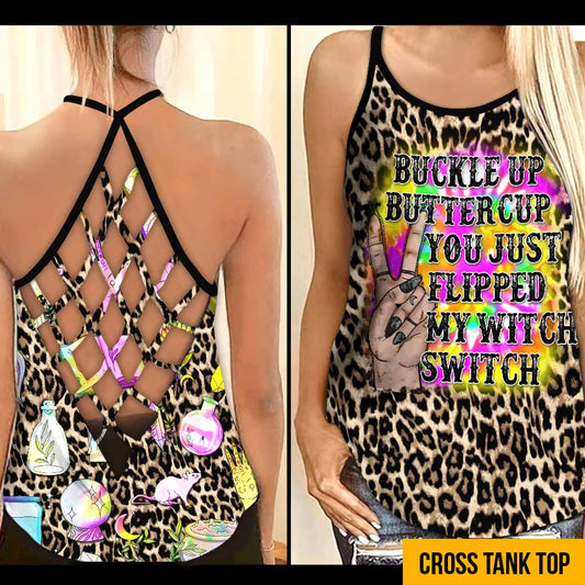 Buckle Up Buttercup - Witch Cross Tank Top